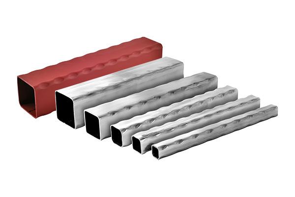 Hammered Hollow Square Tubes